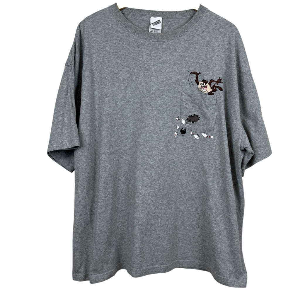 Vintage Looney Tunes Tasmanian Devil (Taz) Bowling Graphic Tee 3XL Warner Bros